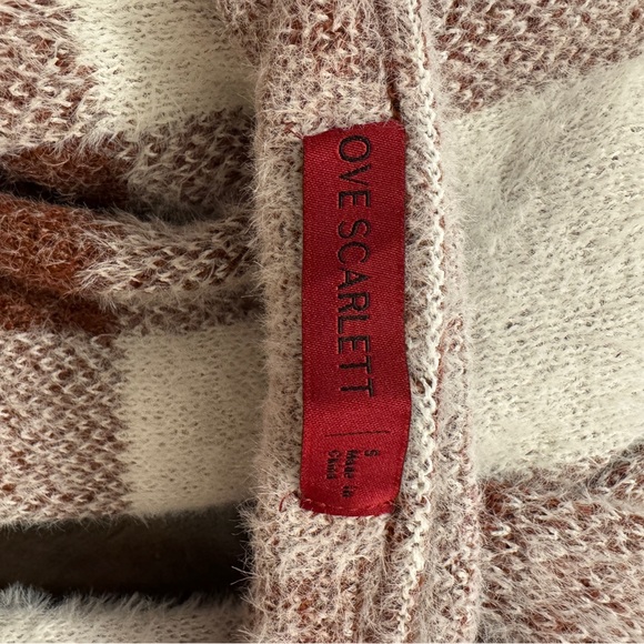 Love Scarlett Brown and Cream Knit Sweater - Picture 3 of 4